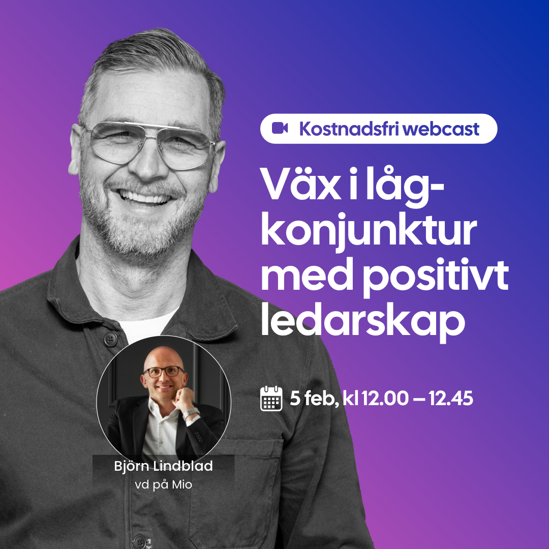 Exklusiv webcast med Björn Lindblad, vd på Mio